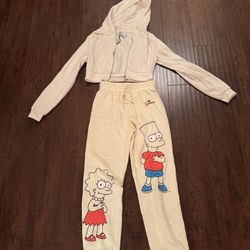 Sweatpants And Jacket Set New Size Small 