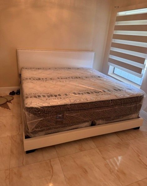 NEW MATTRESS KING SIZE PILLOW-TOP WITH BOX SPRING