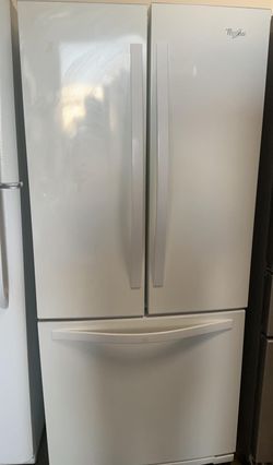 Whirlpool 3-Door 33"  White Refrigerator
