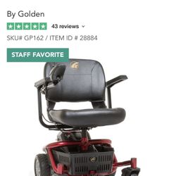 LIteRider Envy Motorized Wheelchair In red