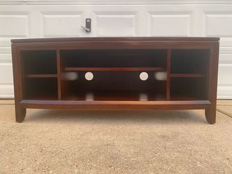 Beautiful Dark Cherry Wood TV Stand / Entertainment Center