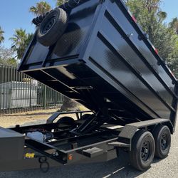 Scissor Lift Dump Trailer