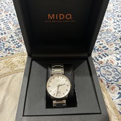 Mido Commander II Silver Dial
