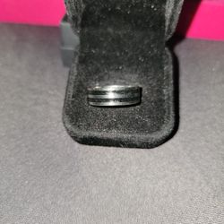 Size 11 Stainless Steel Band Silver And Black