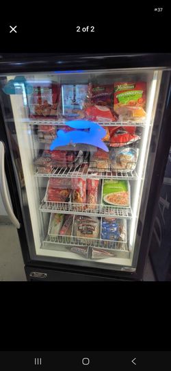Blue bunny display freezer