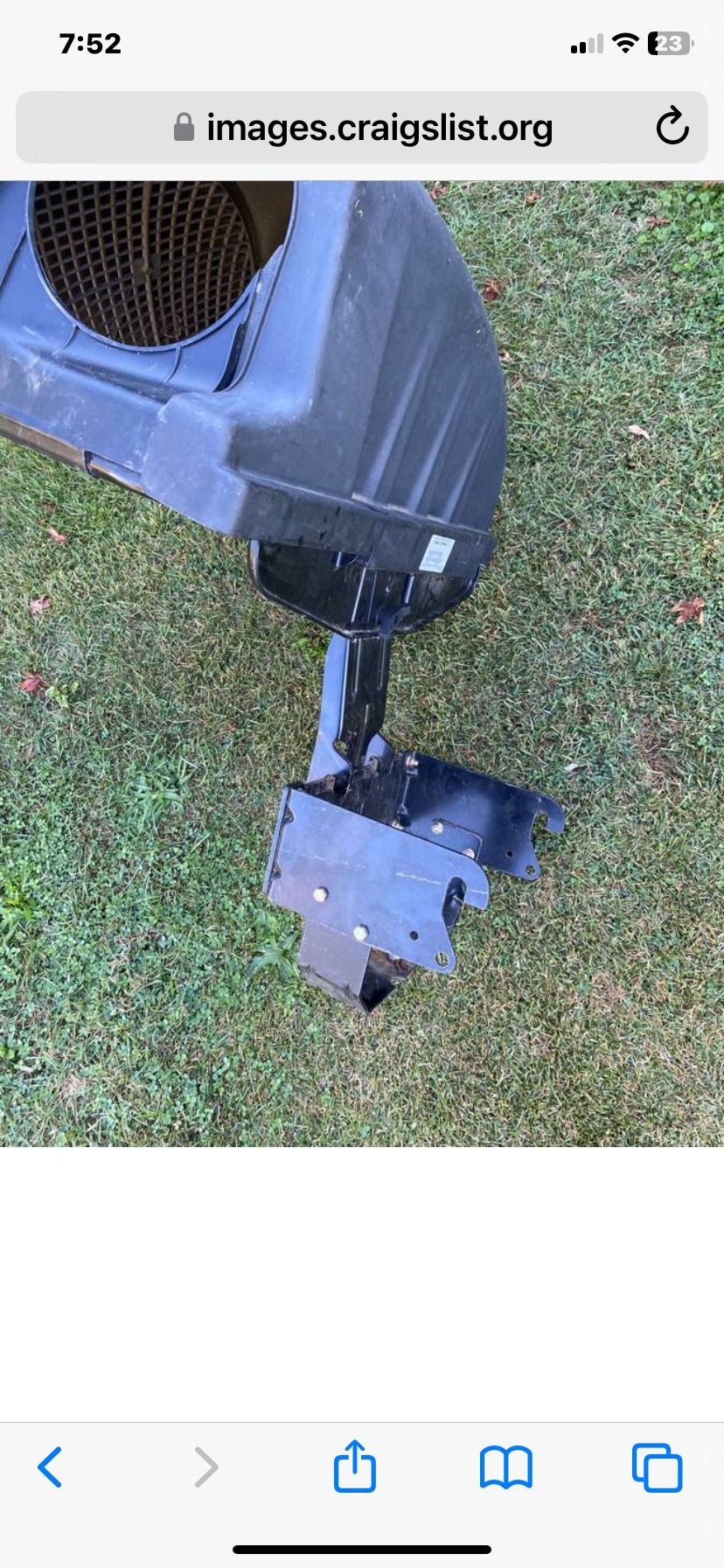 Craftsman MTD Troy BILT Husqvarna Riding Mower Bagger Attachment