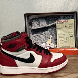Complete Nike Air Jordan 1 Retro High OG “Lost & Found” Chicago (GS)