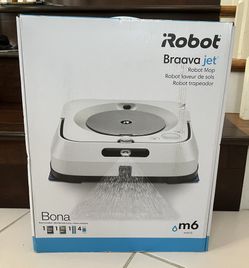 New/Sealed iRobot Braava Jet M6 (6110) Robot Mop- Wi-Fi Connected, White