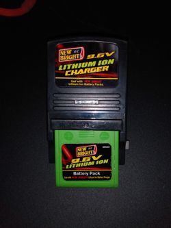 R/C Battery And Charger 9.6V Lithium Ion