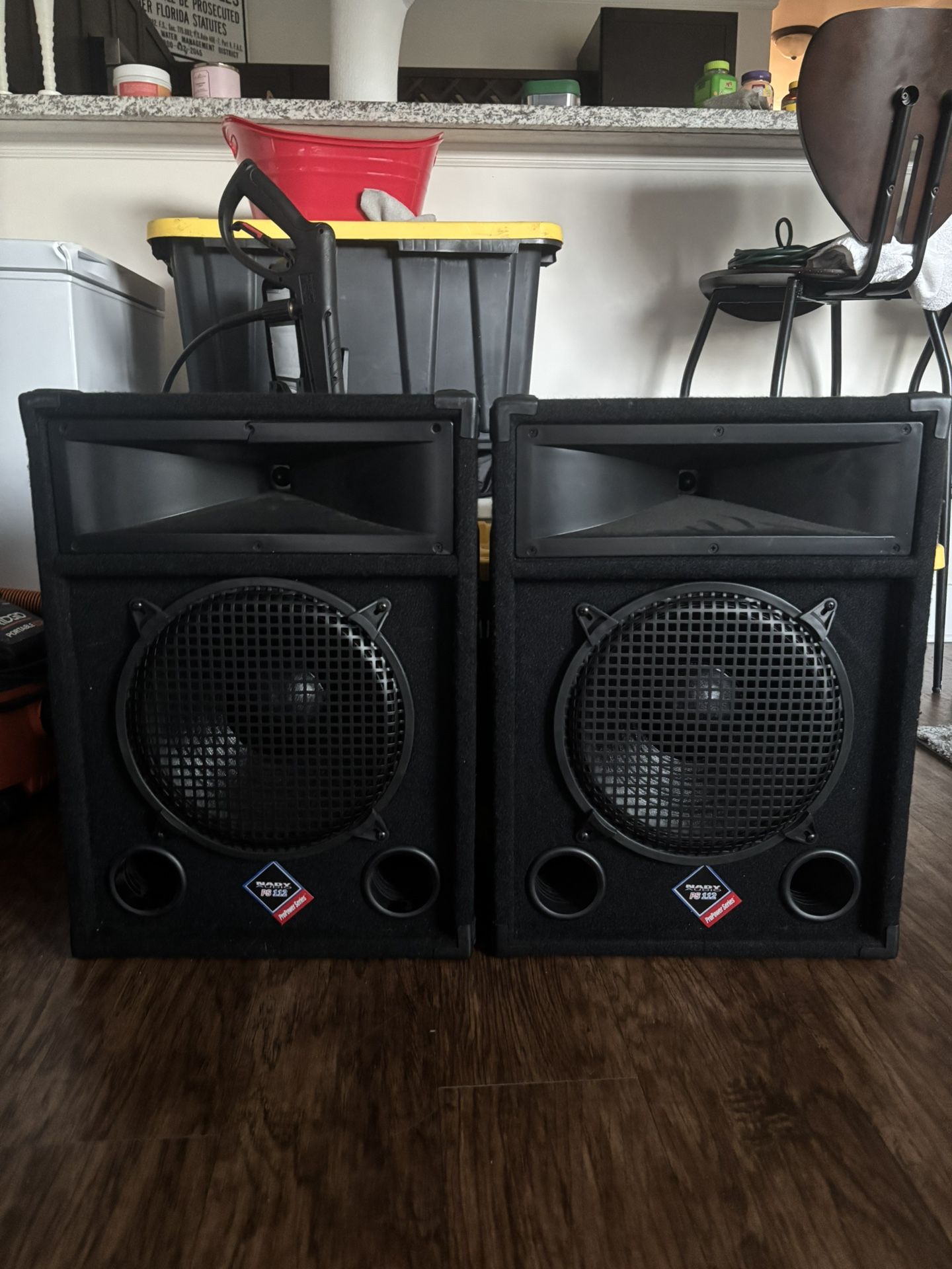 DJ Speakers, Mixer, Speaker Stand