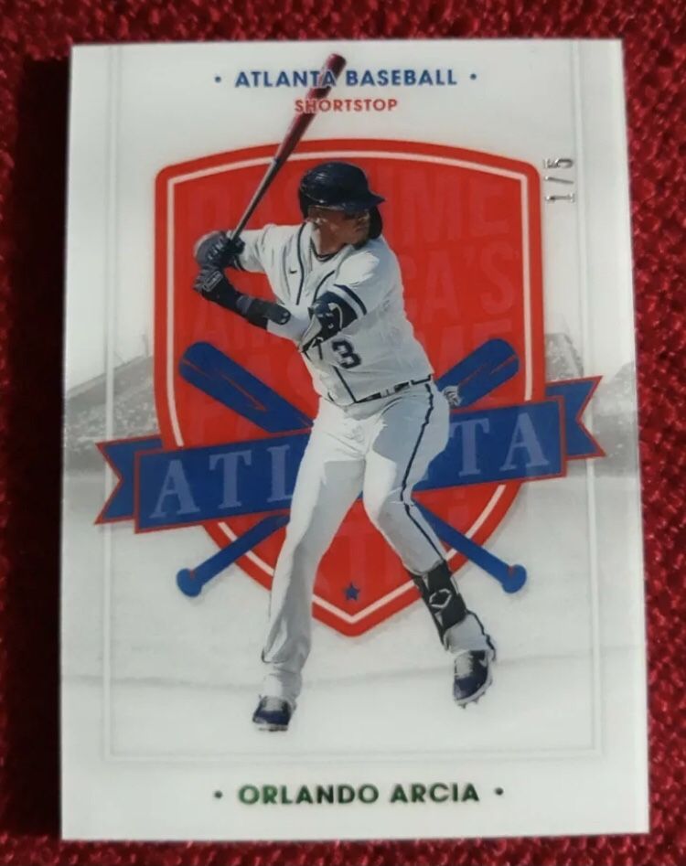 2021 America’s Pastime Orlando Arcia Green Parallel #/5 SSSP