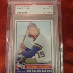 Robin Yount 1976 Topps Psa 6