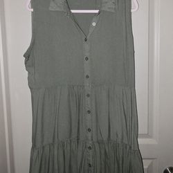 Army green dress length above knee size XL