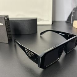 Prada Sunglasses 49 mm Black / Dark Grey Lens PR17WS 1AB5S049