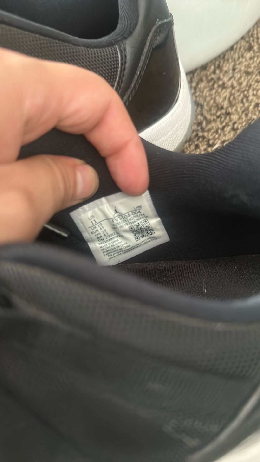 Air Jordan’s Retro 11 Low Top Size 11