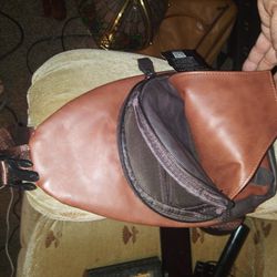 New Mens Leather Cross Shoulder Bag