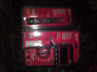 Milwaukee 600Amp Multimeter/ Milwaukee Non Contact Voltage Finder/ Tester With Laser Infrared Thermometer