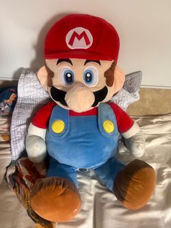 Super Mario Bros Stuffed Plush Beanbag Huge 3 Feet Tall Nintendo