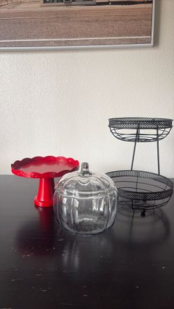 Pumpkin Jar , Cake stand , Fruit stand