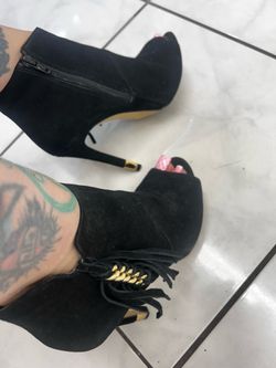 Size 7.5 stiletto ankle boots