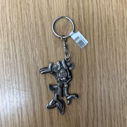 Minnie Mouse Pewter Key Ring 