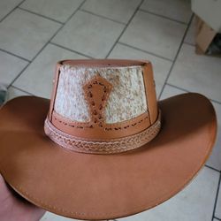 Leather Hat Size L