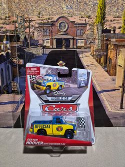 Disney Pixar Cars Dexter Hoover with Checkered Flag Piston Cup