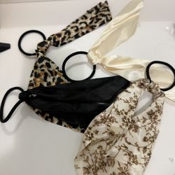 Hair Scrunchies With Silk Ribbons 🎀 