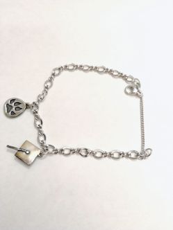 James Avery chain link bracket with charms