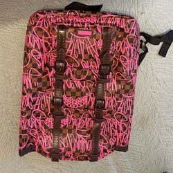 sprayground litimed edition jetgraphix hillbag leather backpack(G1743