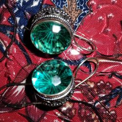 Apatite Stone Earrings 925