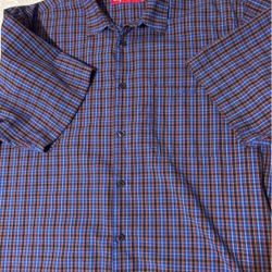 Supreme Mini Plaid Button up shirt Blue XL SS25