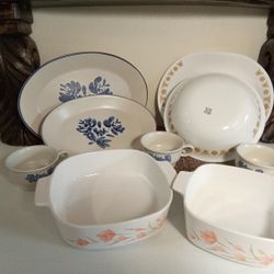    Corelle and Corningware and Pfaltzgraff....Oh My! Vintage Bakeware, Servingware & Mugs