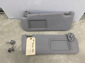 2014-2017 Toyota Corolla Sun Visors Gray Cloth Pair OEM