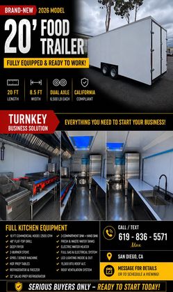 Food trailer - Full kitchen