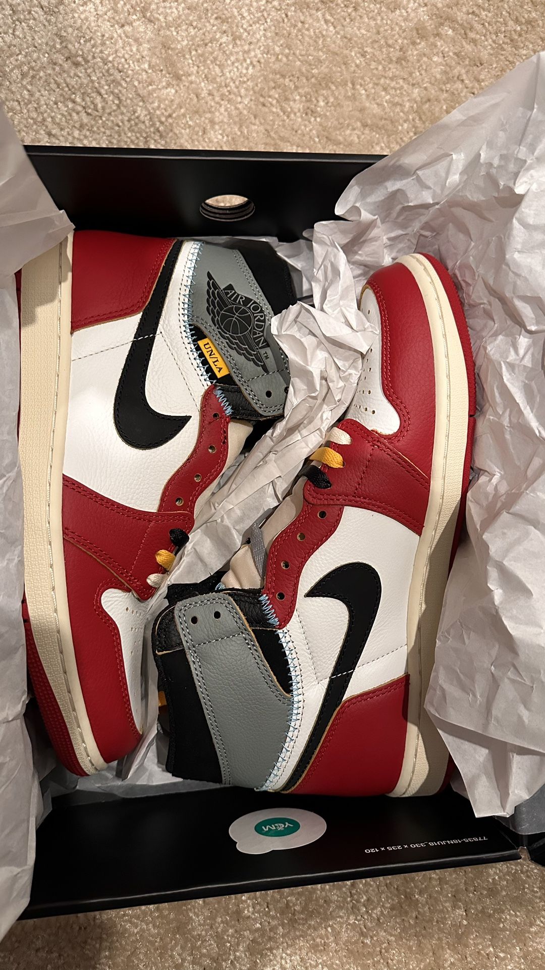 Jordan Union Chicago Shadow Sz 10