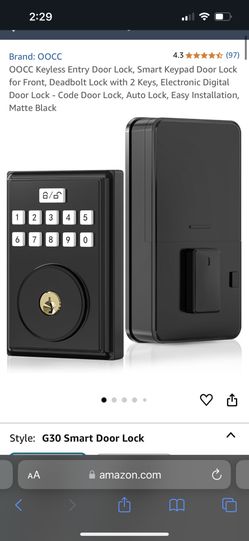 OOCC Keyless Entry Door Lock