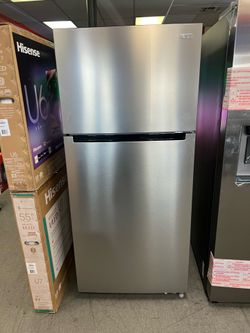 Vissani stainless steel fridge