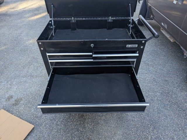 US General 30" 4-Drawer Tech Cart - Black (Mechanic Tool Box)
