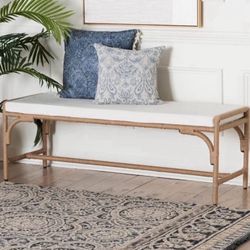 New Boho Bench Extra Seating for Entryway or at the end of you Bed