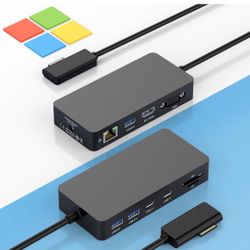 New 11 in 1 Microsoft Surface Docking Station with Power Adapter