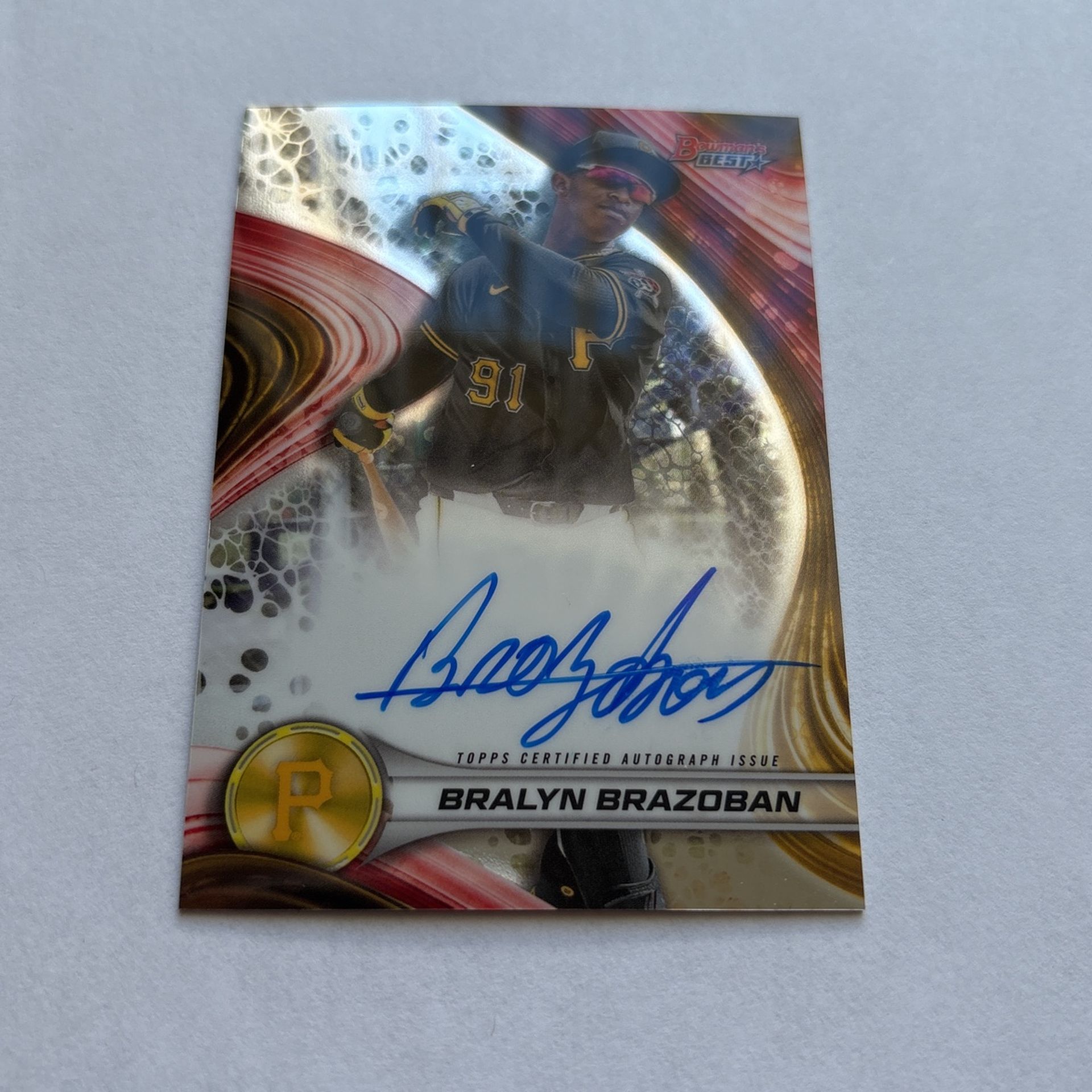 2024 Bowmans Best Bralyn Brazoban Auto On-Card Pirates!
