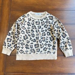Toddler Minioukei Leopard Print Sweatshirt | Size 2T-3T