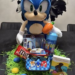 Sonic Plush Easter Basket