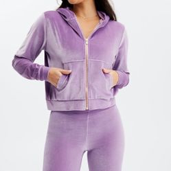 New Fabletics Donna Velour Hoodie Size XXL 