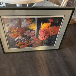 Gorgeous Floral Framed 32x27