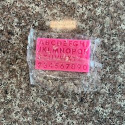 New Silicone Full Alphabet/Numbers Baking Mold 