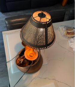 Vintage Copper Water Wheel Fountain & Lamp- Feng Shui Sphere
