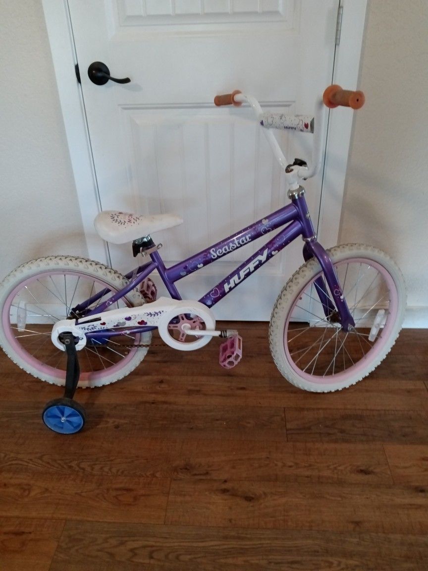 Girls Bike With Training Wheels