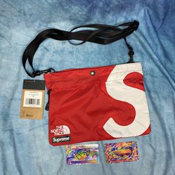Supreme The North Face S Logo Shoulder Bag Red One Size Fits Most